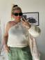 Preview: Musselin Top "One Shoulder" Creme