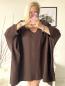 Preview: Musselin- Oversized Tunika Braun
