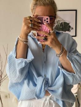 Musselin Bluse Midi