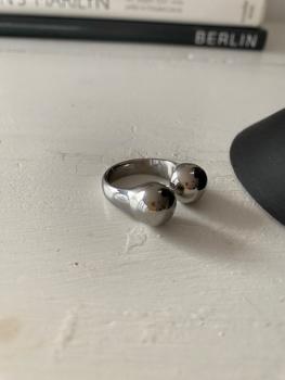 Edelstahl Ring " Balance " Silber