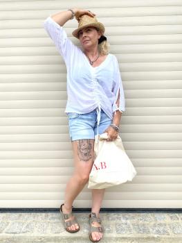 Musselin Bluse 