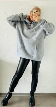 Hoodie "my dance area" Grau
