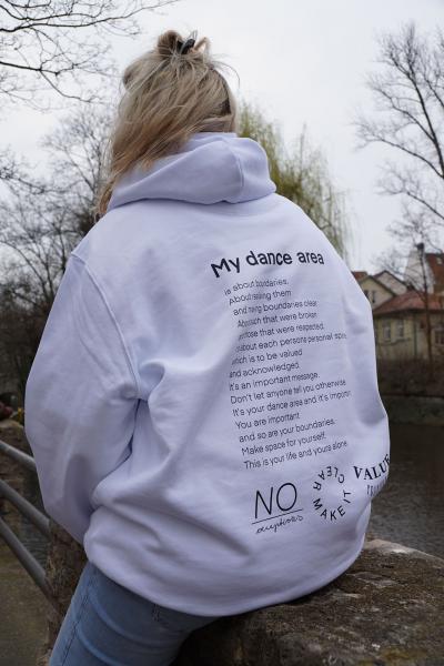 "My Dance Area" Hoodie Weiß