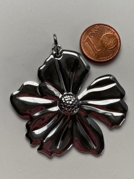 Charm "Blume-Silber"